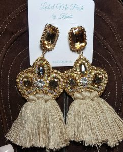 Crystal Crown Earrings