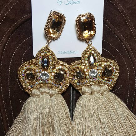 Crystal Crown Earrings