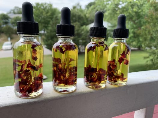 Rose-infused facial serum