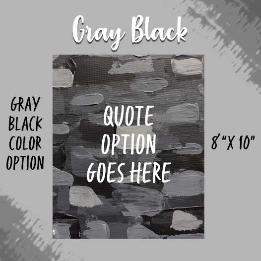 Bold & Beautiful Gray-Black Background Option