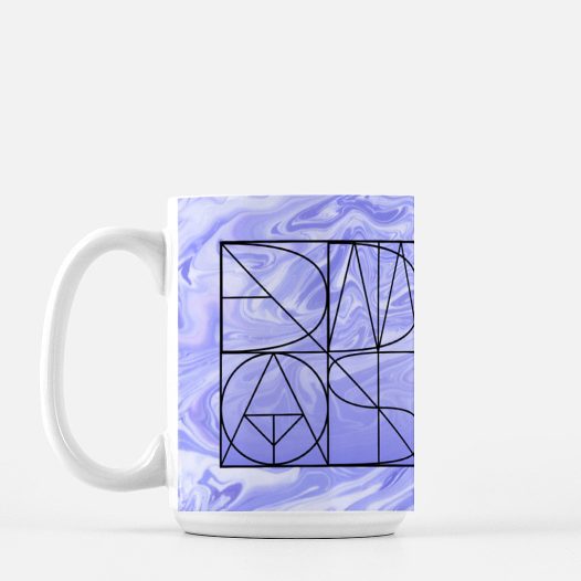 Material: 100% White Ceramic Size: 15 Fluid oz.; 4.62" (H) x 3.37" (W) Care: Dishwasher + Microwave Safe Étoile violette Coffee Mug