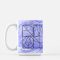 Material: 100% White Ceramic Size: 15 Fluid oz.; 4.62" (H) x 3.37" (W) Care: Dishwasher + Microwave Safe Étoile violette Coffee Mug