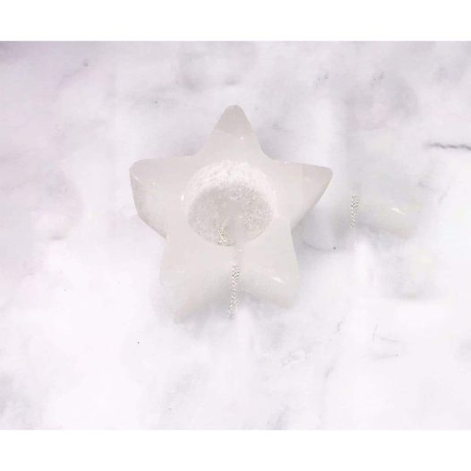 Selenite Star Tea Candle Holder - SOUL IMPACTFUL