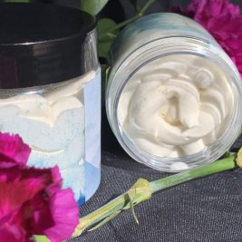 This is a photo of our Shea JustButter swirl design