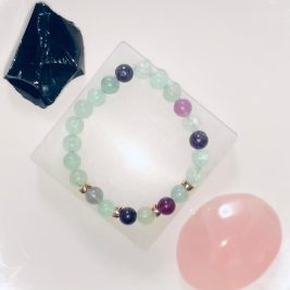 Fluorite Elastic Bracelet