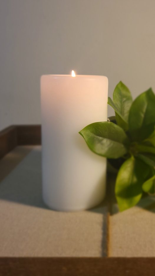 White 3x6 Pillar Candle