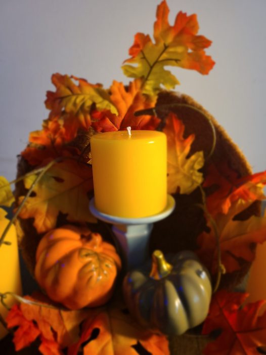 Orange 3x3 Pillar Candle