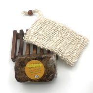 Our African Black Soap (ABS) is handmade in Ghana, West Africa and it's the perfect choice for cleansing your skin of dirt and excess build up that may clog your pours. Excellent for washing your hands and can remove heavy layers of dirt from your skin and face.