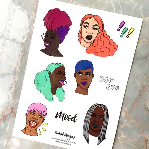 issa mood sticker sheet