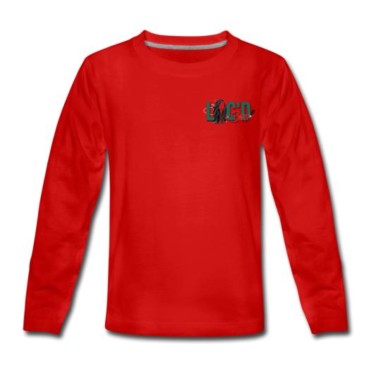 Kids' Red I have Locks Long Sleeve T-Shirt - red