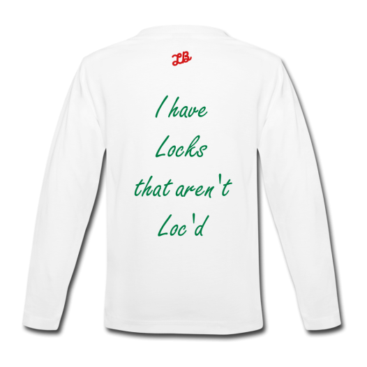 Kids' I have Locks Long Sleeve T-Shirt - white