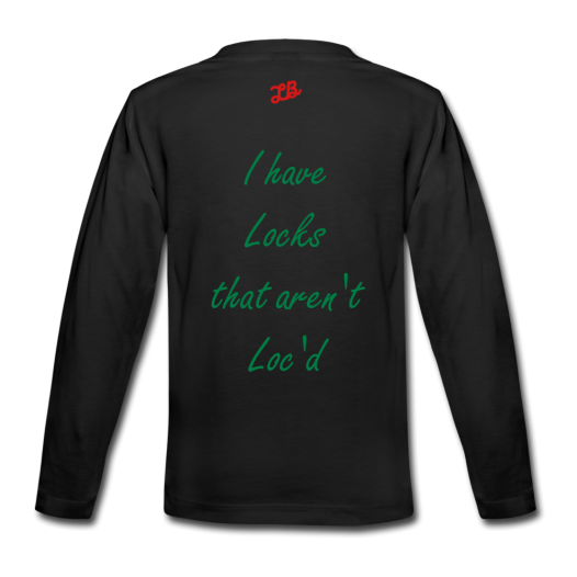 Kids' I have Locks Long Sleeve T-Shirt - black