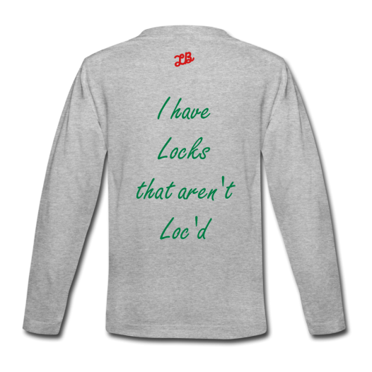 Kids' I have Locks Long Sleeve T-Shirt - heather gray