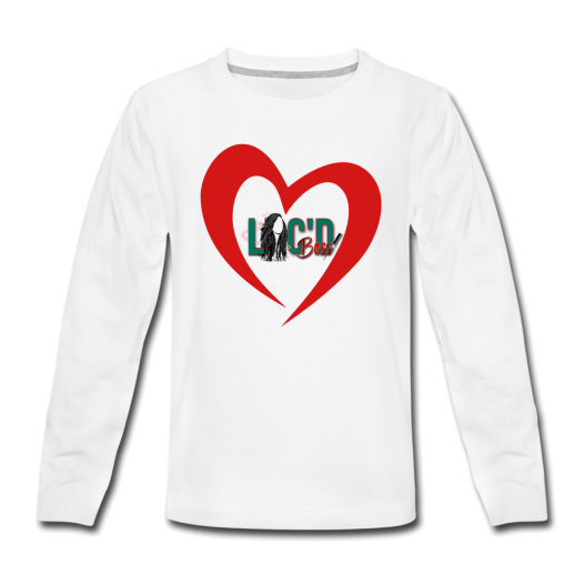 Kids' Love Locs Long Sleeve T-Shirt - white