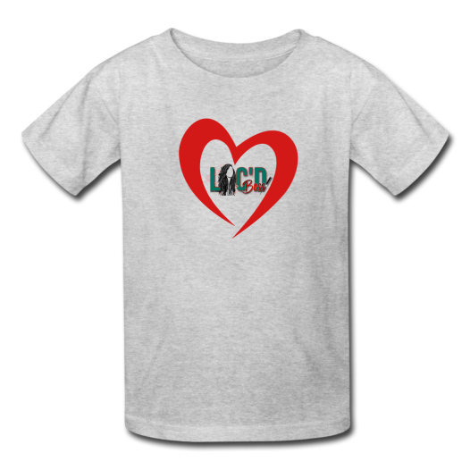 Kids' Love Locs T-Shirt - heather gray