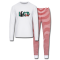 Unisex Pajama Set - white/red stripe