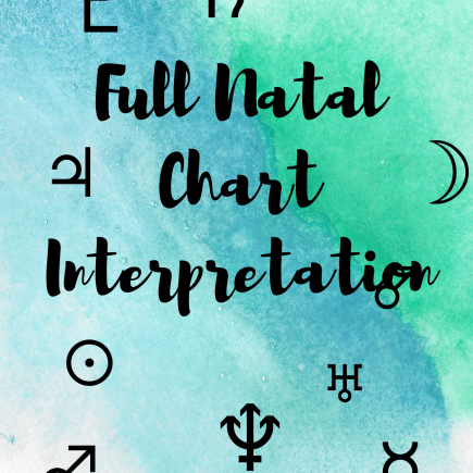 The image reads Full Natal Chart Interpretation