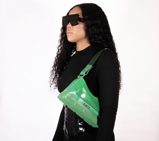 Green combat style purse