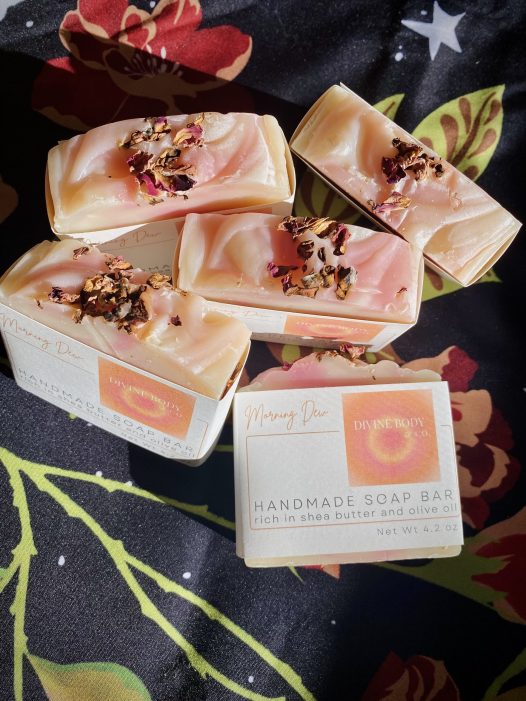 rose body bar soap